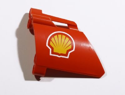 Technic, Panel Fairing #23 Large Short, Small Hole, Side B with Shell Logo Pattern (Sticker) - Set 8674