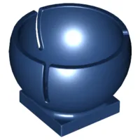 Cylinder Hemisphere 3 x 3 Ball Turret Socket with 2 x 2 Base