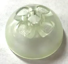 Cylinder Hemisphere 3 x 3 Ball Turret with Marbled Trans-Clear Pattern