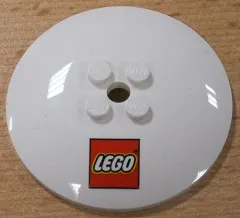 Dish 6 x 6 Inverted (Radar) - Solid Studs with LEGO Logo Pattern