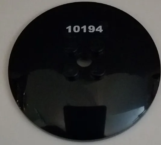 Dish 6 x 6 Inverted (Radar) - Solid Studs with White '10194' Pattern (Sticker) - Set 10194