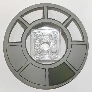 Dish 6 x 6 Inverted (Radar) - Solid Studs with Radial Millennium Falcon Cockpit Pattern