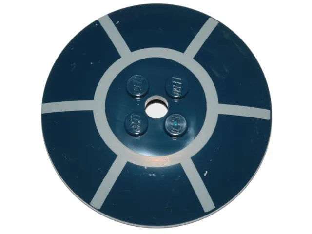 Dish 6 x 6 Inverted (Radar) - Solid Studs with Spoke Radial Pattern (R2-D2 Dome Top)