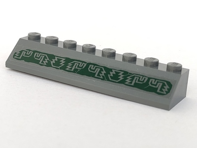 Slope 45 2 x 8 with Aztec Symbols Pattern (Sticker) - Set 7627