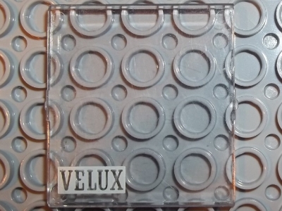 Glass for Window 4 x 4 x 3 Roof with VELUX Logo Pattern