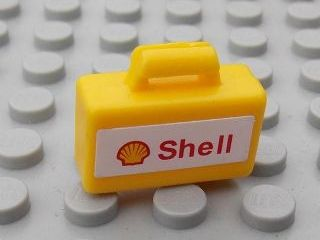 Minifigure, Utensil Briefcase with Shell Logo and Text Pattern (Sticker)  - Set 8654