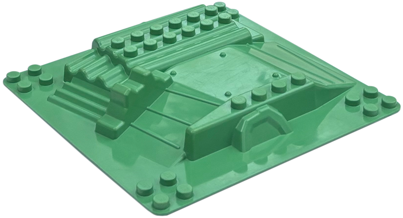 Duplo, Baseplate Raised 12 x 12 with 4 Studs in Each Corner