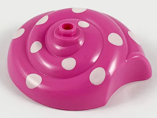 Snail Shell with White Spots Pattern