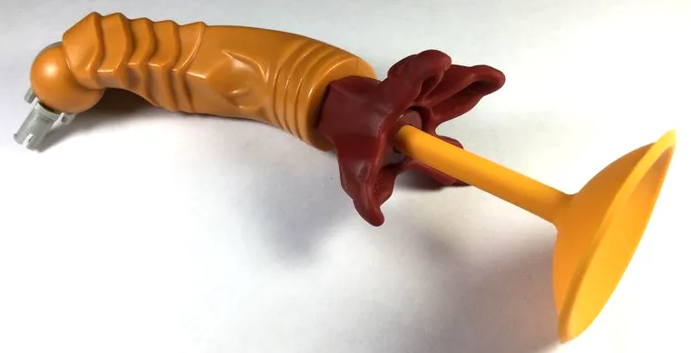 Galidor Limb Arm Aquart, Bottom Section with Medium Orange Suction Cup