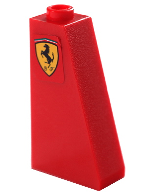 Slope 75 2 x 1 x 3 with Ferrari Logo Small Shield Pattern Model Left Side (Sticker) - Set 8652
