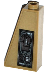 Slope 75 2 x 1 x 3 with Hard Disk Drive and Circuitry Pattern (Sticker) - Set 75139