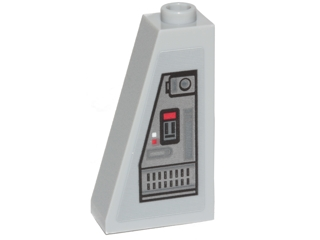 Slope 75 2 x 1 x 3 with SW Control Panel Pattern Model Right Side (Sticker) - Set 75171