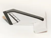 Tail Shuttle, Small with Space Shuttle Pattern on Both Sides (Stickers) - Set 7467