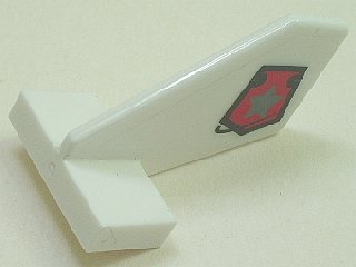 Tail Shuttle, Small with Space Police 3 Badge Pattern on Both Sides (Stickers) - Sets 5980 / 5981