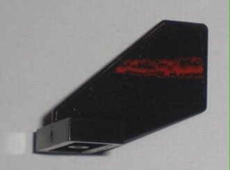 Tail Shuttle, Small with Space Police 3 Random Red Stripe Pattern on Left Side (Sticker) - Set 5970