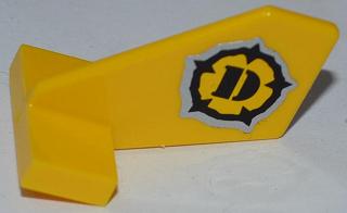 Tail Shuttle, Small with Dino Logo Pattern on Both Sides (Stickers) - Set 5887