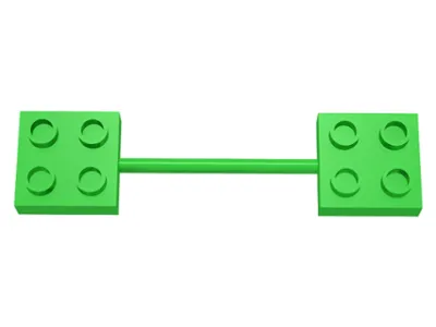 Duplo Bar with 2 x 2 Plates on Ends