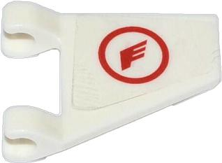 Flag 2 x 2 Trapezoid with Red Wing in Circle Galaxy Squad Logo Pattern (Sticker) - Set 70702