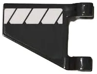 Flag 2 x 2 Trapezoid with White Stripes Pattern Model Right Side (Sticker) - Set 76104