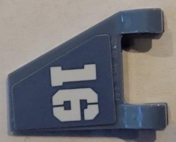 Flag 2 x 2 Trapezoid with White '16' Pattern Model Left Side (Sticker) - Set 70629