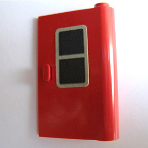 Door 1 x 3 x 4 Right with Black Window Pattern (Sticker) - Set 164