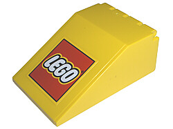 Windscreen 6 x 4 x 2 Canopy with LEGO Logo Pattern (Sticker) - Sets 2148 / 10156