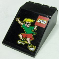 Windscreen 6 x 4 x 2 Canopy with LEGO Logo and Boy in Sunglasses Pattern (Sticker) - Set 3442