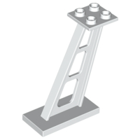 Support 2 x 4 x 5 Stanchion Inclined, 5mm Wide Posts