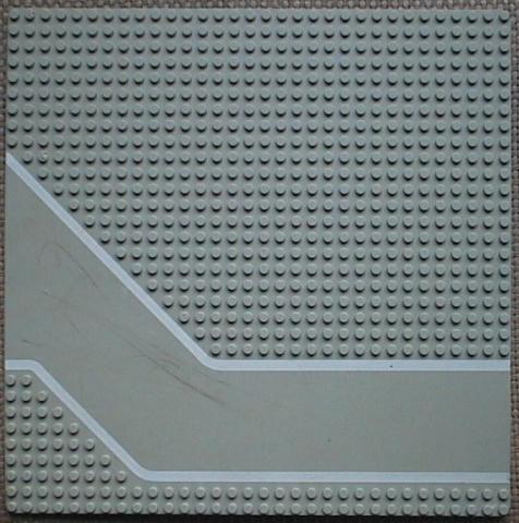 Baseplate, Road 32 x 32 with Driveway and White Stripes Pattern