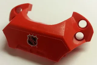 Sports Hockey Chest Protector with NHL Logo on Red Background Pattern (Sticker) - Set 3540