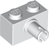 Brick, Modified 1 x 2 with Pin and Bottom Stud Holder