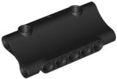 Technic, Panel Inverted 7 x 3 with 2 Pin Holes through Panel Surface