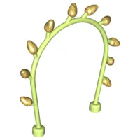Duplo, Plant Vine Arch with Pearl Gold Buds Pattern