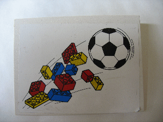 Slope 10 6 x 8 with Bricks and Soccer Ball (Football) Pattern (Sticker) - Sets 3309 / 3310