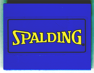 Slope 10 6 x 8 with Yellow Spalding Logo Pattern (Sticker) - Sets 3432 / 3433
