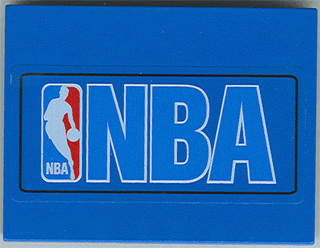 Slope 10 6 x 8 with NBA Logo Blue Pattern (Sticker) - Sets 3432 / 3433