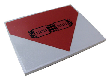 Slope 10 6 x 8 with SW AT-TE Top Engine Exhaust Pattern (Sticker) - Set 7675