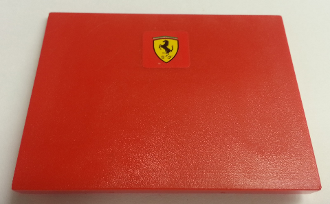 Slope 10 6 x 8 with Ferrari Logo Pattern (Sticker) - Set 8654