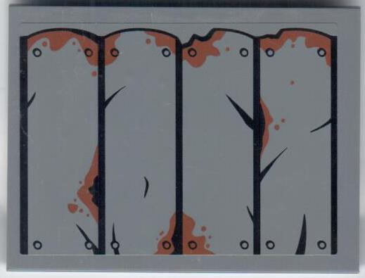 Slope 10 6 x 8 with Rusting and Cracked Sheet Metal Roof on Dark Bluish Gray Background Pattern (Sticker) - Set 60071