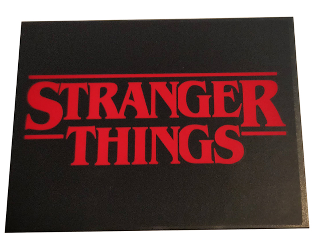 Slope 10 6 x 8 with Red 'STRANGER THINGS' on Black Background Pattern (Sticker) - Set 75810