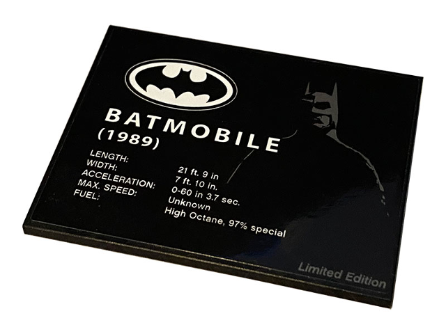 Slope 10 6 x 8 with Batmobile 1989 Pattern (Sticker) - Set 40433