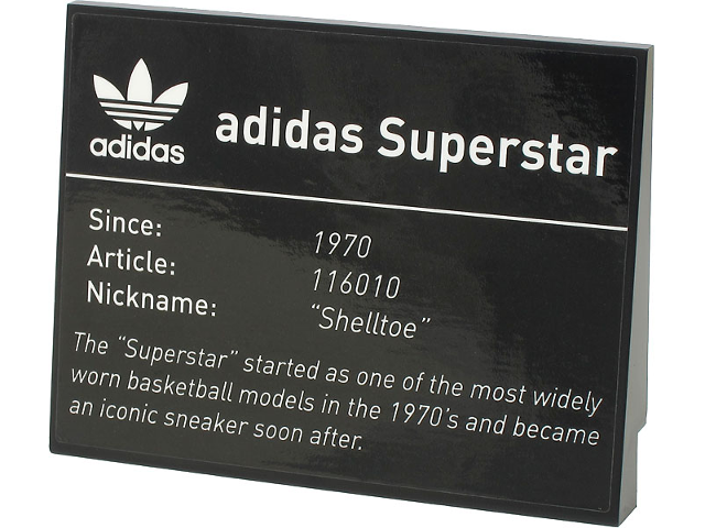 Slope 10 6 x 8 with adidas Superstar Pattern (Sticker) - Set 10282