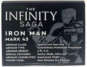 Slope 10 6 x 8 with The Infinity Saga Iron Man Mark 43 Pattern (Sticker) - Set 76206