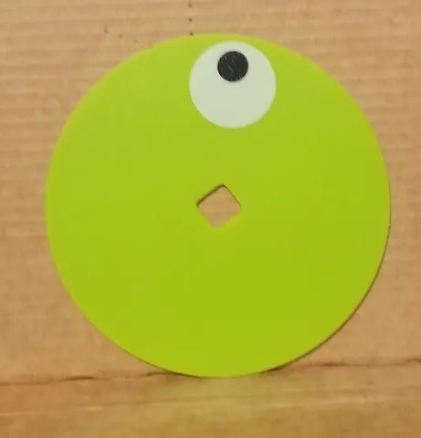 Plastic Foil, Circle with Eye Pattern