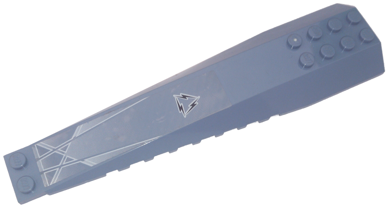 Wedge 16 x 4 Triple Curved with Reinforcements with Alpha Team Arctic Pattern (Sticker) - Set 4743