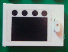 Container, Cupboard 2 x 3 x 2 Door with Black Square and 4 Black Circles (Oven) Pattern (Sticker) - Set 6370
