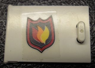 Container, Cupboard 2 x 3 x 2 Door with Fire Logo Pattern Model Right Side (Sticker) - Set 7239