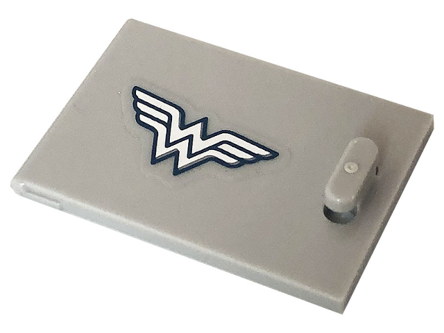 Container, Cupboard 2 x 3 x 2 Door with Wonder Woman Logo Pattern (Sticker) - Set 41232