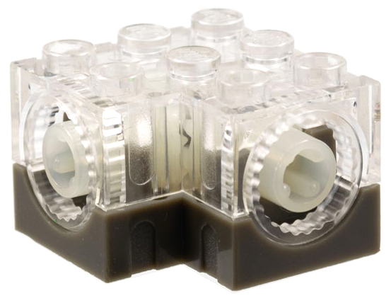 Technic, Gearbox 3 x 3 x 1 2/3 with Dark Gray Base