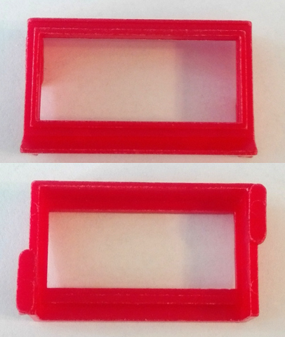 Window 1 x 4 x 2, without Glass for Slotted Bricks